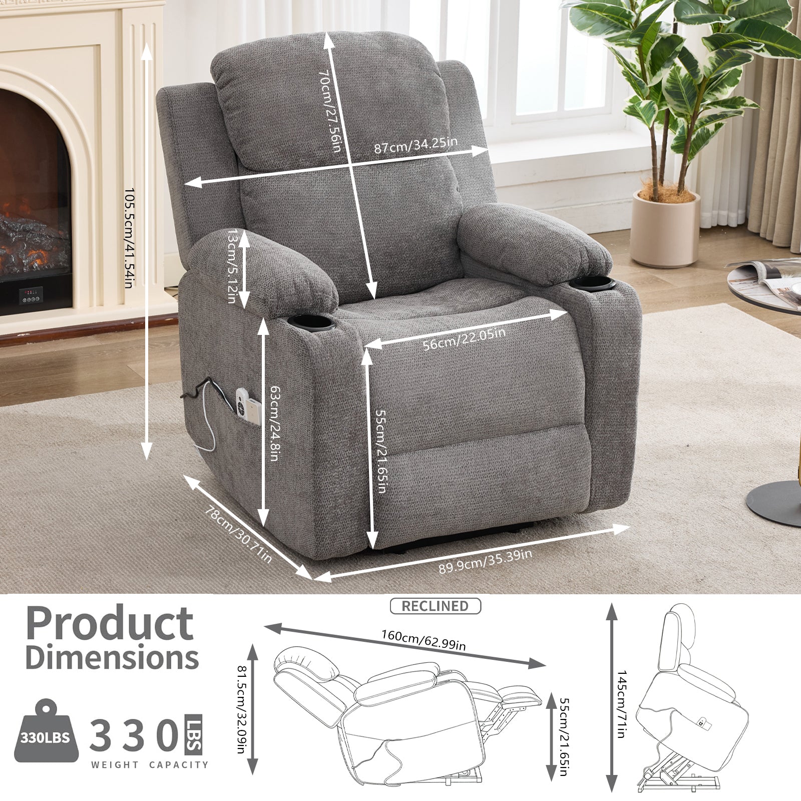 Single-Motor Power Lift Recliner detail image 51