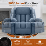 Swivel Rocker Recliner Chair with Vibration Massage, Heat, USB Port and Cup Holderrs detail image 20