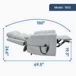 Dual-Motor Leather-Air Power Lift Recliner detail image 150