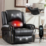 Heat Massage Manual Recliner Chair with Rocker and Swivel for Living Room detail image 94