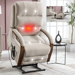 Power Chenille Lift Recliner Chair Dual Motor Infinite Position Up to 350 Pounds detail image 87