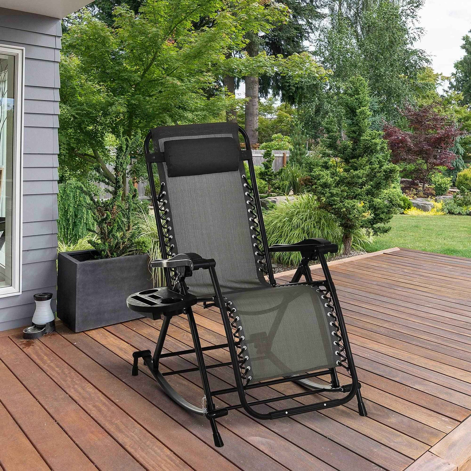 Folding Zero Gravity Rocking Lounge Chair detail image 11