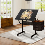 1500-Piece Rolling Jigsaw Puzzle Table with 4 Trays hobby and puzzle table