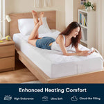 Twin Heated Mattress Pad,White