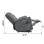 Large Dual-Motor Power Lift Heat & Massage Recliner detail image 14