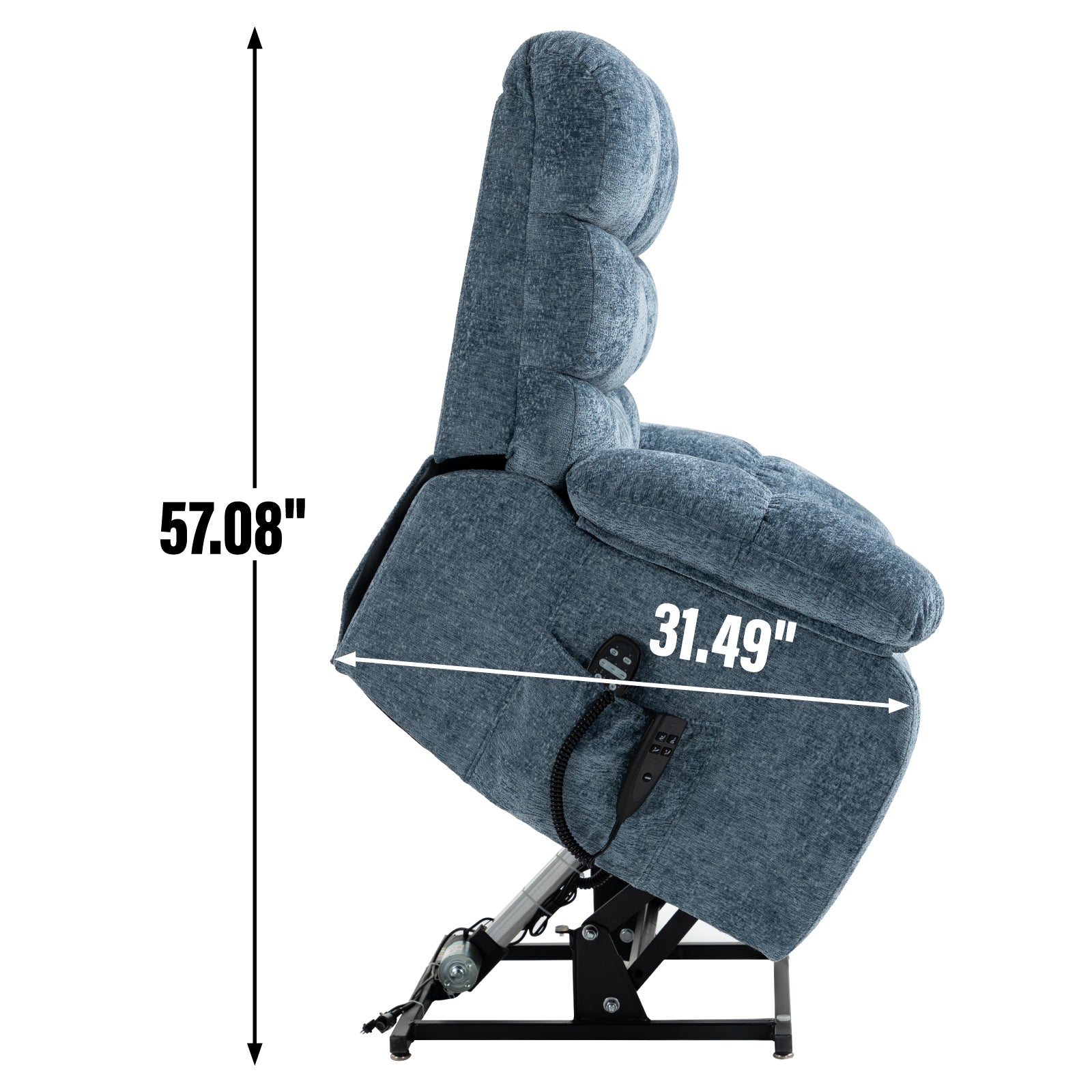 Dual-Motor Lift Recliner with Heat & Massage, 350 lb Capacity detail image 29