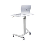 Compact Tech Desk Standing and Adjustable Desk - Sleek Space Mod