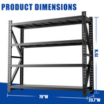 Heavy-Duty Adjustable Garage Shelving, 6000 lb Capacity for workshop, garage, storage, or utility use