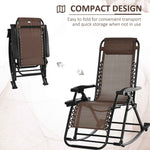 Folding Zero Gravity Rocking Lounge Chair detail image 2