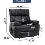 Dual-Motor Power Lift Recliner with Heat & Massage, 350 lb Capacity detail image 42