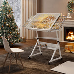 1500-Piece Rolling Jigsaw Puzzle Table with 4 Trays hobby and puzzle table