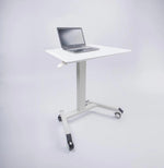 Compact Tech Desk Standing and Adjustable Desk - Sleek Space Mod