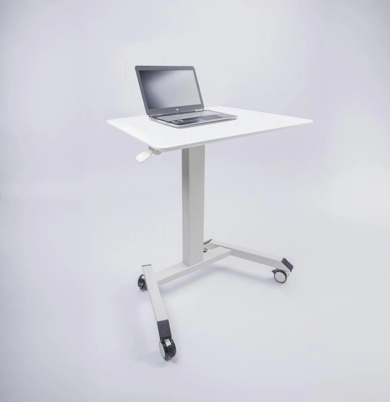 Compact Tech Desk Standing and Adjustable Desk - Sleek Space Mod