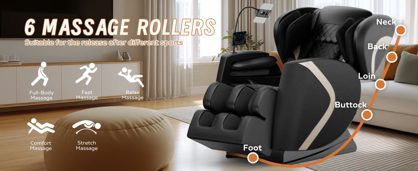 Zero Gravity Massage Chair with Bluetooth Speakers detail image 18
