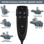 Chenille Dual-Motor Power Lift Recliner, 350 lb Capacity detail image 64