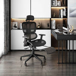 Techni Mobili Reclining Mesh Office Chair with Footrest for home office seating