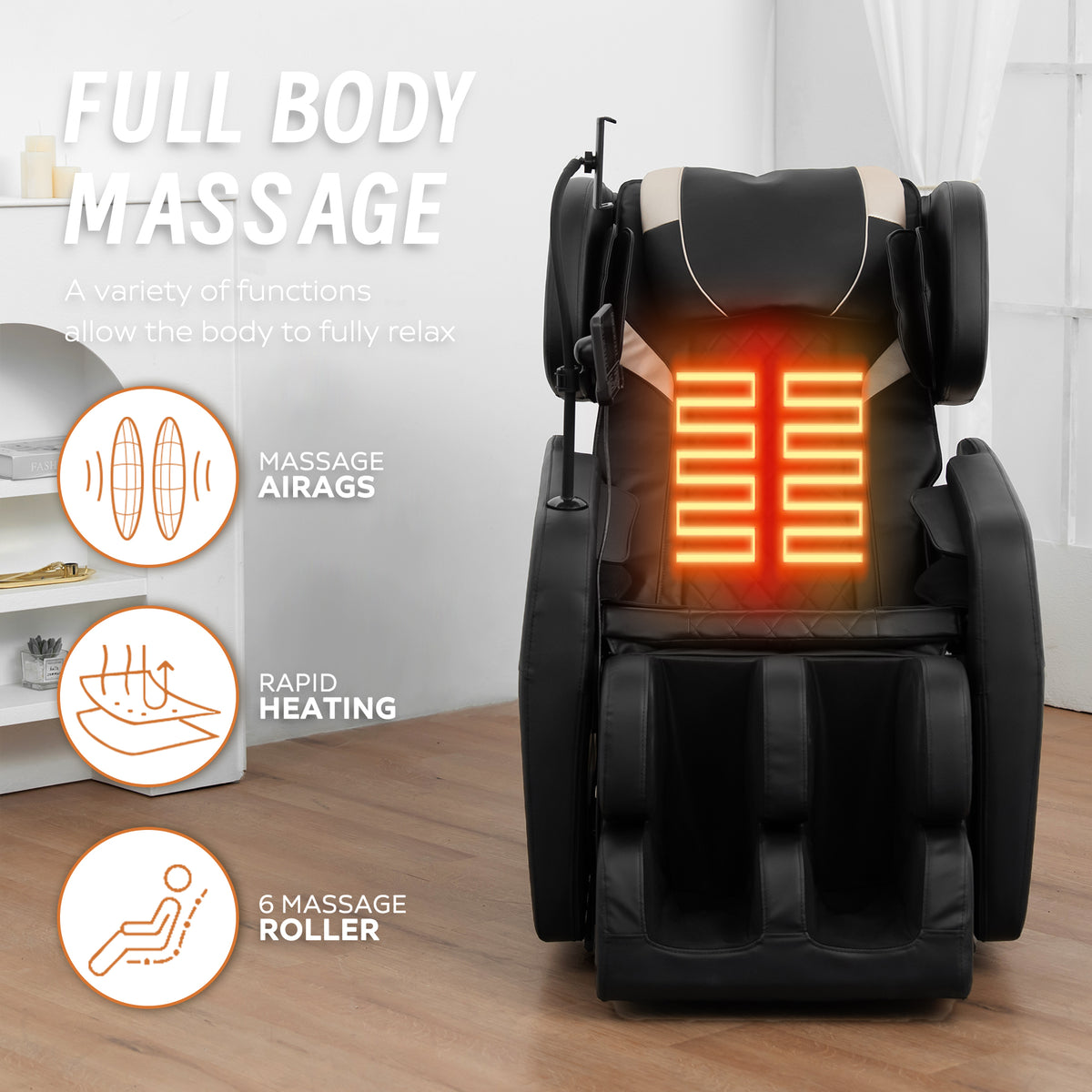 Zero Gravity Massage Chair with Bluetooth Speakers detail image 25