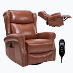 Heat Massage Manual Recliner Chair with Rocker and Swivel for Living Room detail image 128