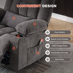 Massage Swivel Rocker Recliner with Vibration, Heat & Ergonomic Lounge Support detail image 25