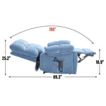 Dual-Motor Power Lift Recliner with Heat & Massage, 350 lb Capacity detail image 60