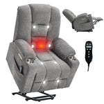 Large Dual-Motor Power Lift Heat & Massage Recliner detail image 30