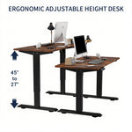 55" x 24" Electric Standing Desk workspace desk setup