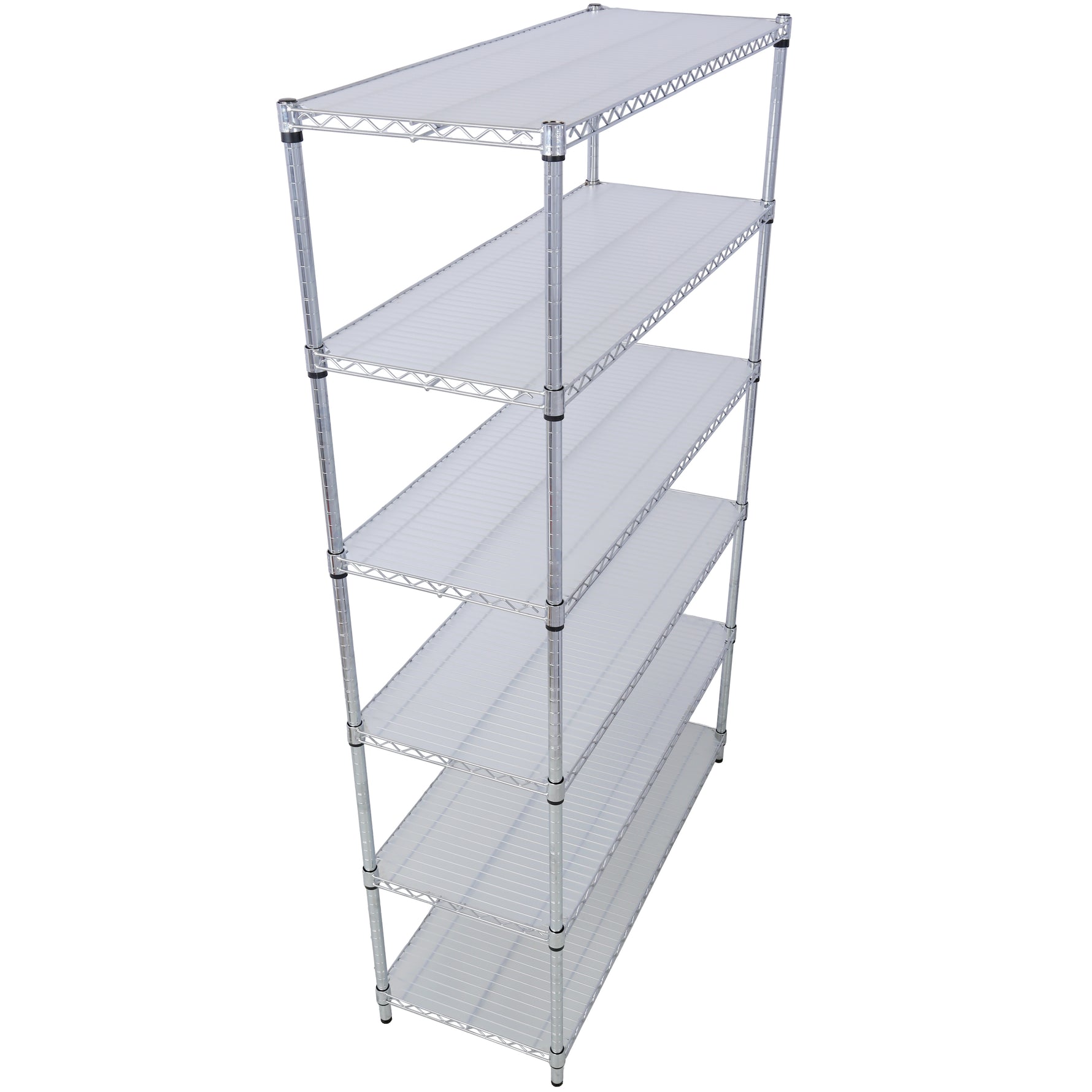 6-Tier NSF Wire Shelving Unit, 6000 lb Capacity for workshop, garage, storage, or utility use