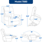 Dual-Motor Power Lift Heat & Massage Recliner detail image 6