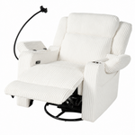 Electric Power Recliner Chair with Heat and Massage, 270° Swivel detail image 18