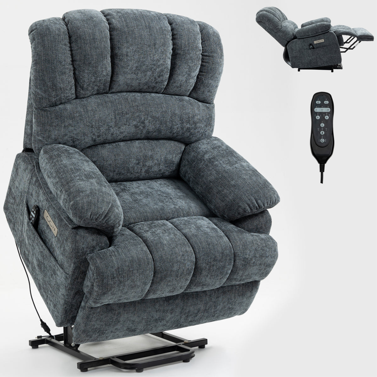 Chenille Power Lift Recliner detail image 32