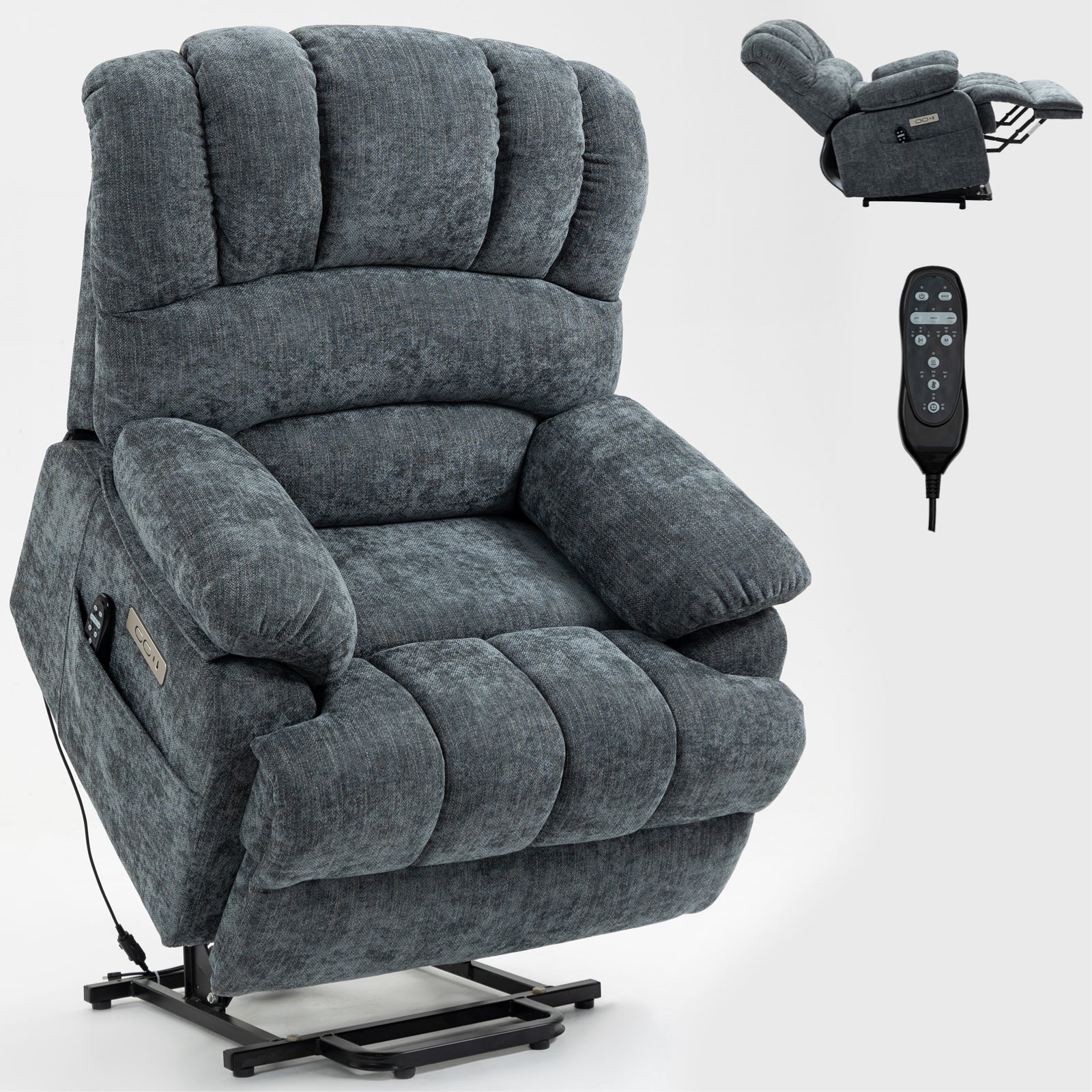 Chenille Power Lift Recliner detail image 32