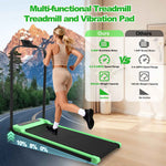 Foldable Under-Desk Walking Pad with Handlebar & Incline under-desk walking pad