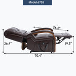 Dual-Motor Leather-Air Power Lift Recliner detail image 16