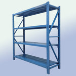 4-Tier Adjustable Metal Garage Shelving Unit for workshop, garage, storage, or utility use