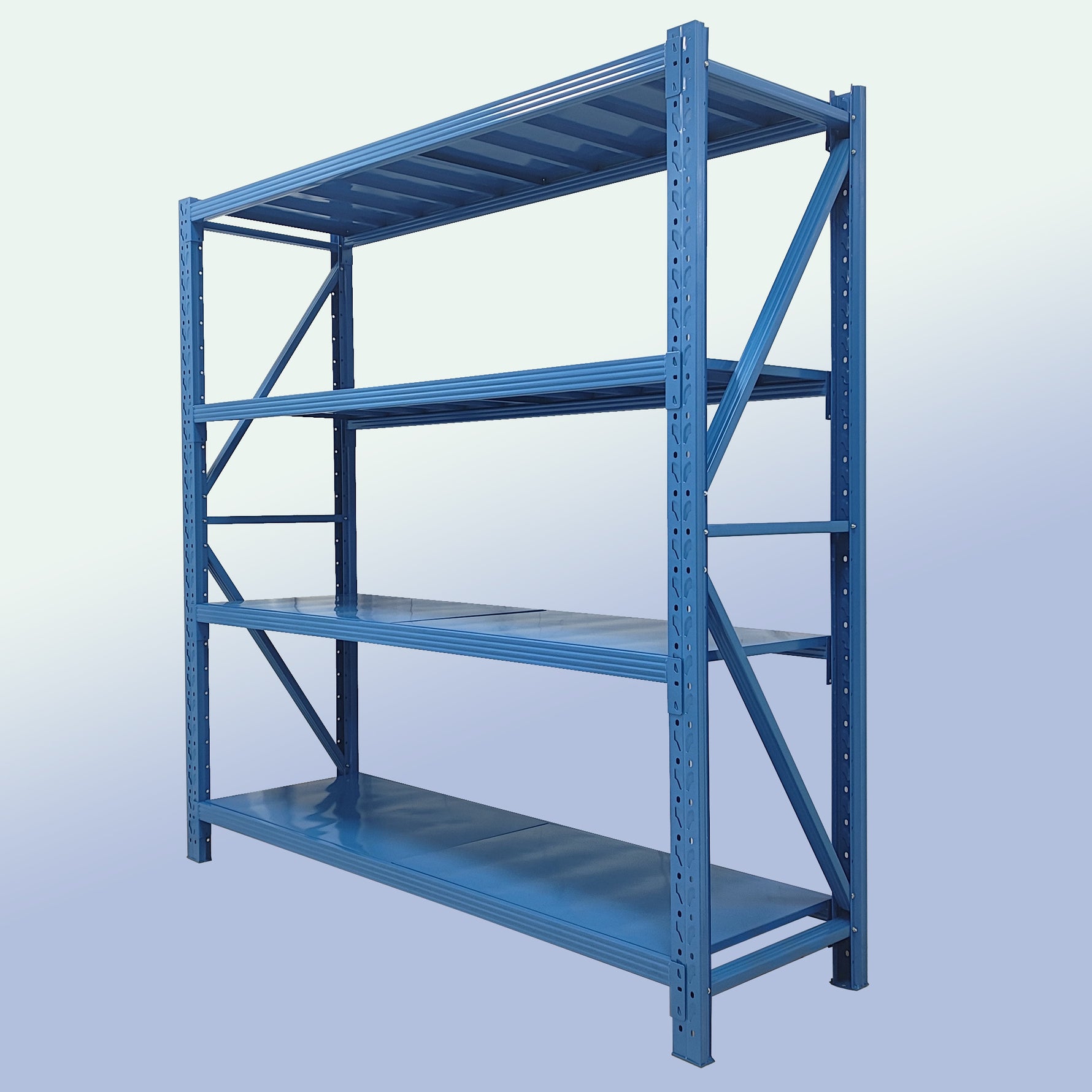 4-Tier Adjustable Metal Garage Shelving Unit for workshop, garage, storage, or utility use