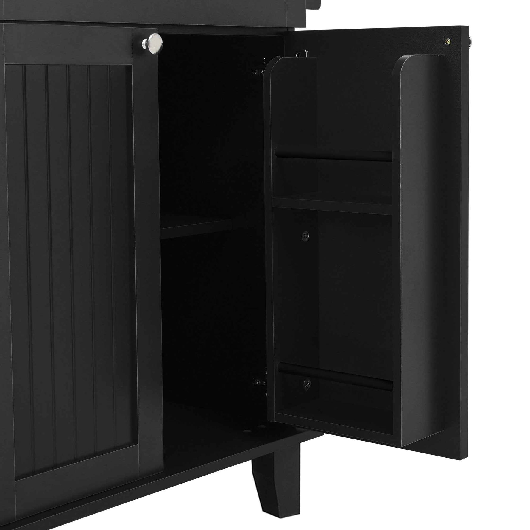 Farmhouse Kitchen Island with Drop Leaf, Power Outlet & 2 Seats product view 57