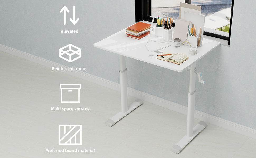 Height Adjustable Study Desk for Home Office workspace desk setup