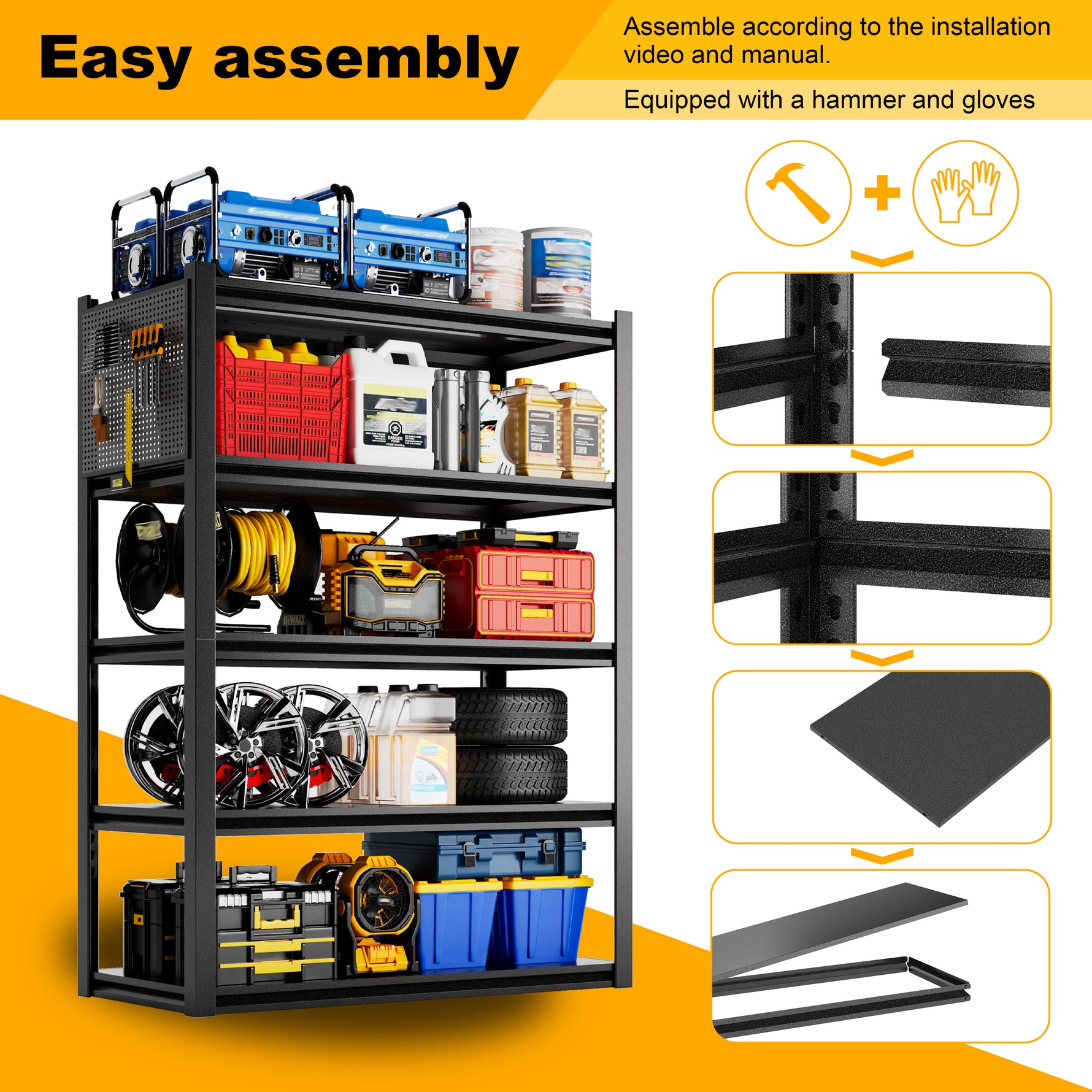 T5667 Storage Shelving for workshop organization and utility