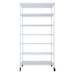 7-Tier Adjustable Wire Shelving Unit, 2450 lb Capacity for workshop, garage, storage, or utility use