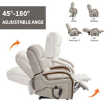 Power Chenille Lift Recliner Chair Dual Motor Infinite Position Up to 350 Pounds detail image 80