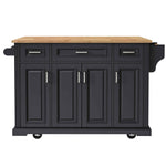 54 in. Rolling Kitchen Island with Drop Leaf & Storage product view 47