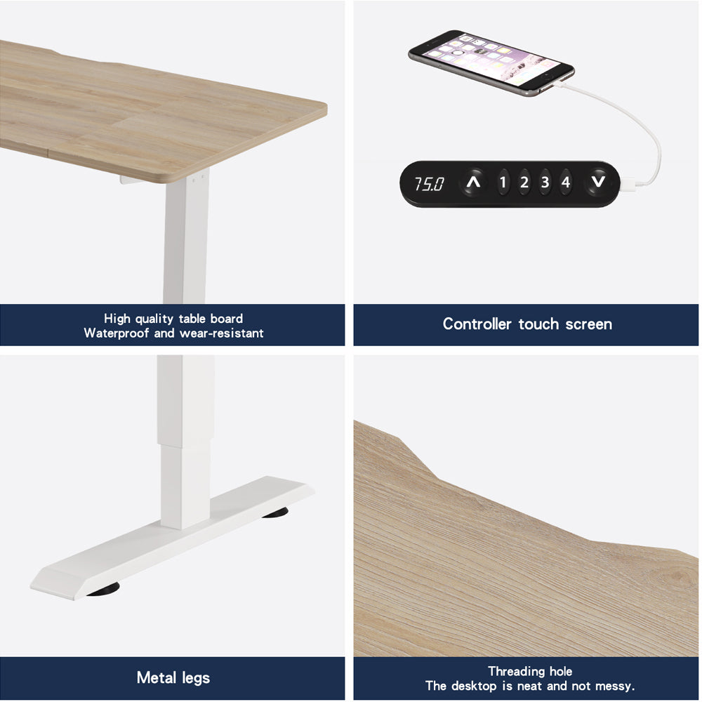 48" x 24" Electric Standing Desk workspace desk setup