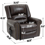 Dual-Motor Power Lift Heat & Massage Recliner detail image 3