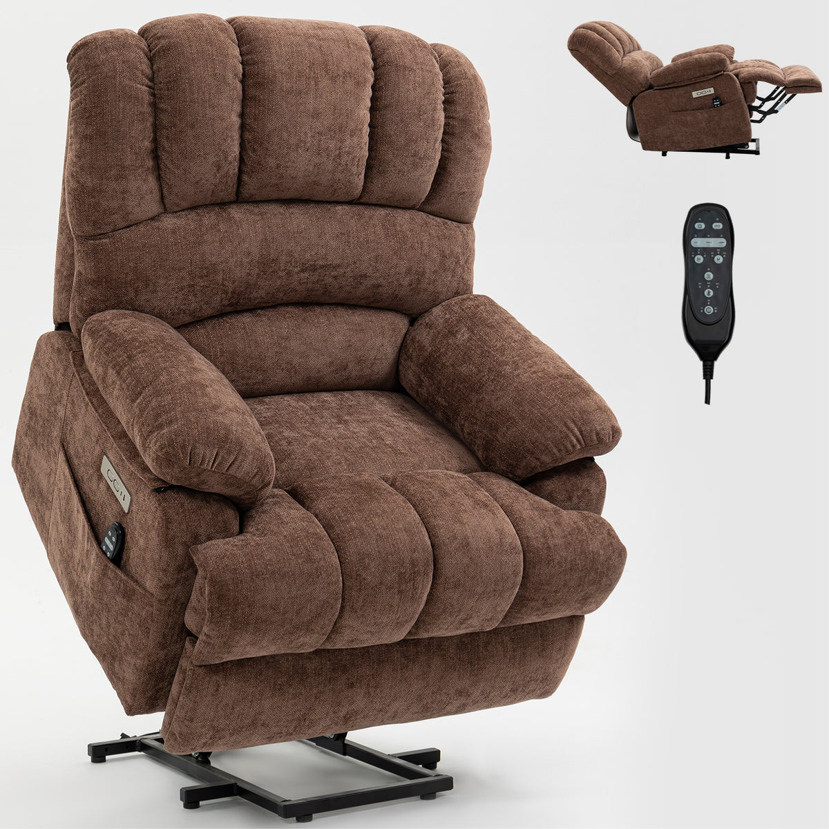 Chenille Power Lift Recliner detail image 50