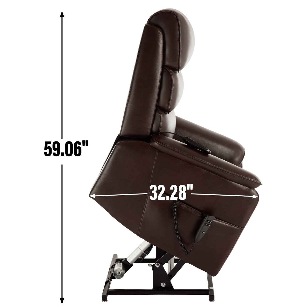 Dual-Motor Power Lift Heat & Massage Recliner detail image 4