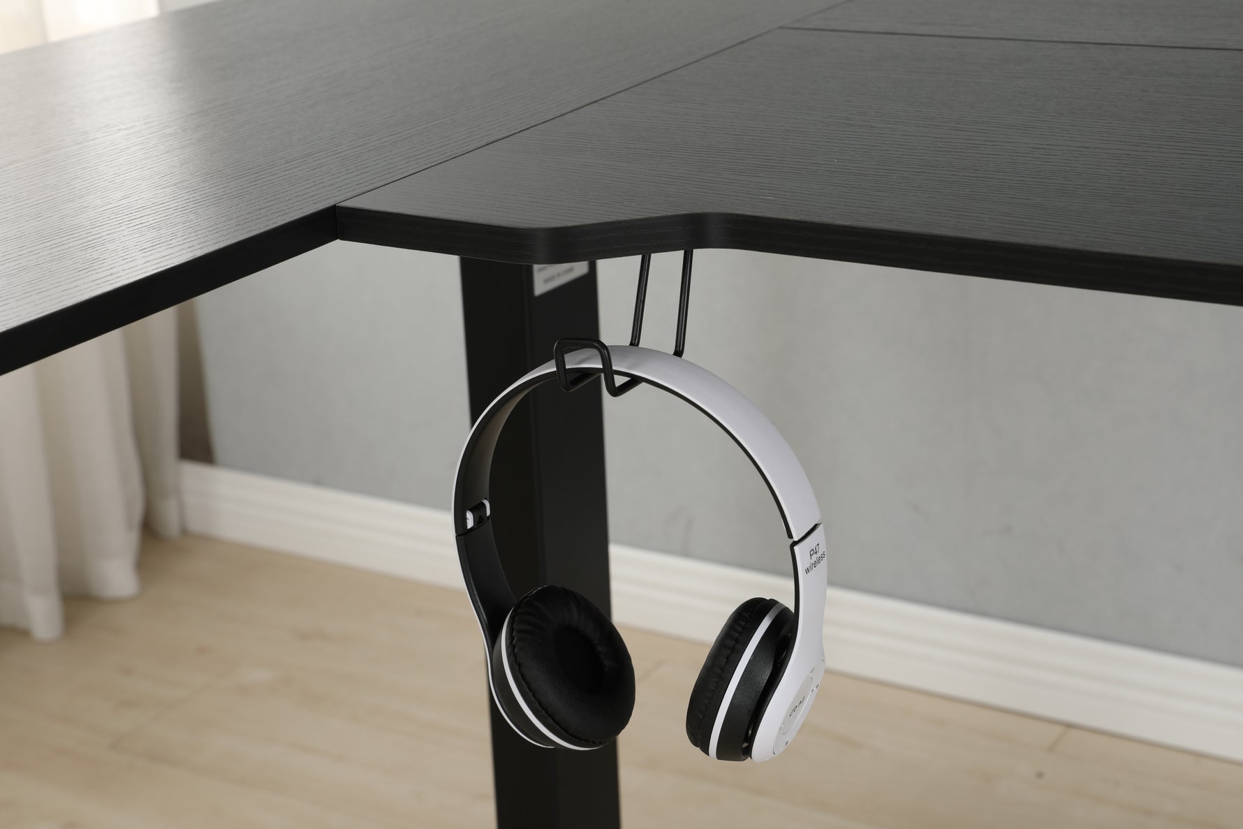 L-Shaped 59" Electric Standing Desk workspace desk setup