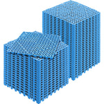 PVC Interlocking Drainage Garage Floor Tiles, 12" x 12" x 0.5" for workshop, garage, storage, or utility use