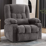 Massage Swivel Rocker Recliner with Vibration, Heat & Ergonomic Lounge Support detail image 28