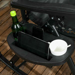 Outsunny Folding Zero Gravity Rocking Chair Set detail image 9