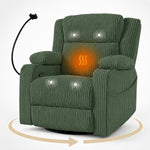 Electric Power Recliner Chair with Heat and Massage, 270° Swivel detail image 36